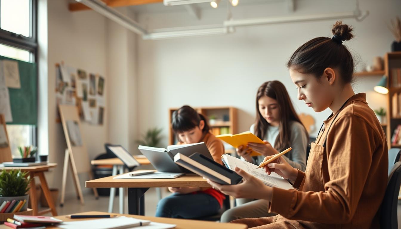 Students and educational resources in a modern learning environment