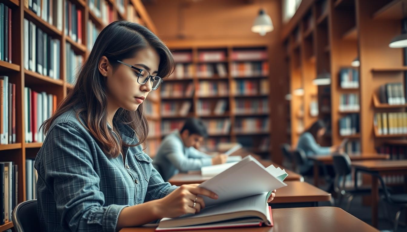 Structured study materials and learning resources on a desk